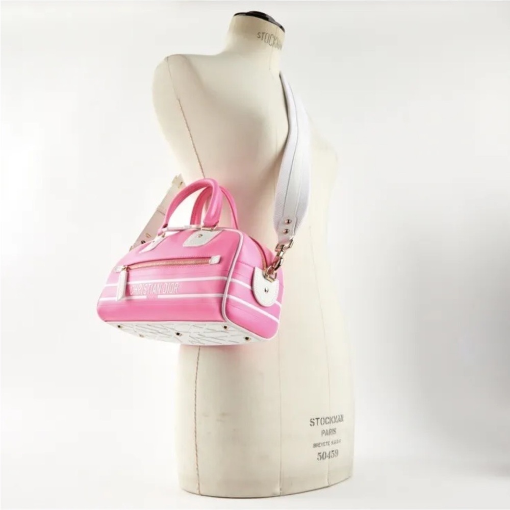 Christian Dior BARBIE  Vibe Bowling Bag FLUO PINK Crossbody Strap $4K+  SOLD OUT